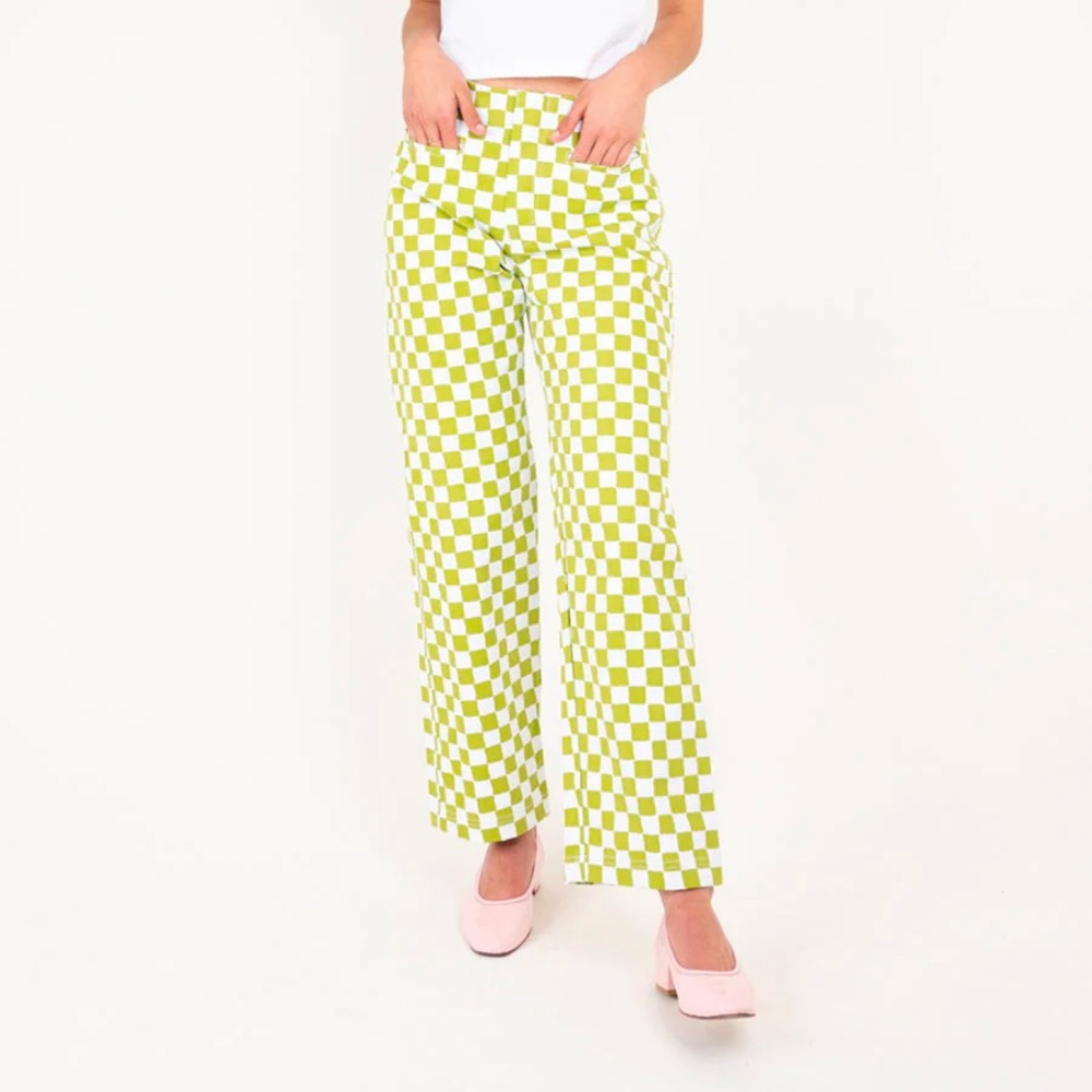 Check Kokomo Pant - Pink/orange